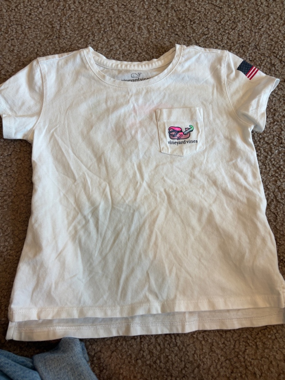 CB1 4t Vineyard Vines Field Hockey SS Pocket Tee EUC